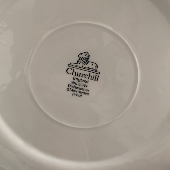 Blue Willow Churchill‎ | England Churchill Blue Willow Chop Plate Platter 12.5" - Picture 4 of 7